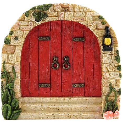 Fairy Door for Trees Miniature Fairy Garden Outdoor Decor Accessories Yard Art Sculpture Decoration for Kids Room Wall Trees (1/5)
