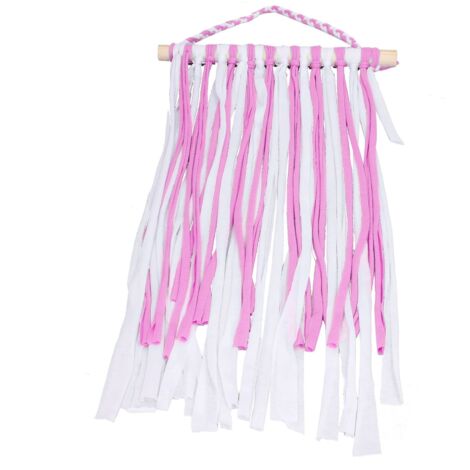 Bow Holder Cloth Beech Material Light Weight Decorative Function Different Colors Hair Clip Hangers for GirlPurple (1/5)