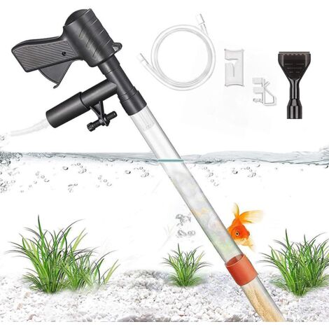 5 in 1 Aquarium Vacuum Gravel Cleaner Fish Tank Cleaning Tools Gravel Vacuum for Aquarium