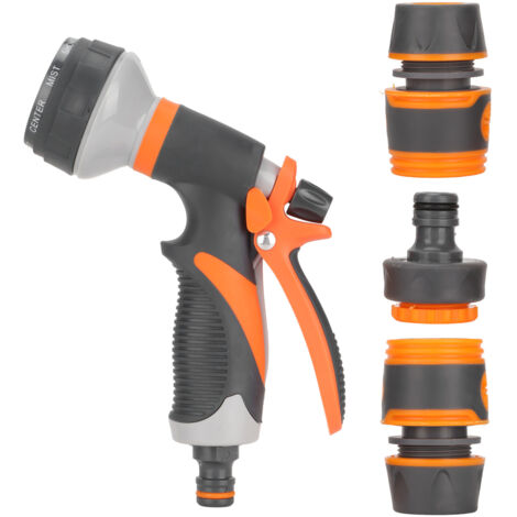 Garden Hose Nozzle Adjustable Ergonomic Tool Free Water Hose Nozzle Sprayer for Outdoor Car Washing Garden Irrigation (1/5)