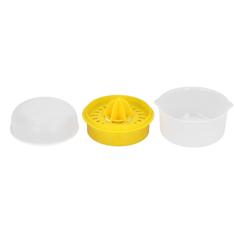Lemon Squeezer 2 in 1 Juicer Juice Press Yolk Separator PP Hand Tool for Fruit Orange (1/5)