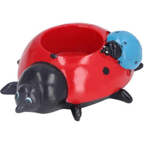 Ladybugs Flower Pot Simulation Cute Resin Animal Succulent Plant Container for Garden Decorations W93 (1/5)