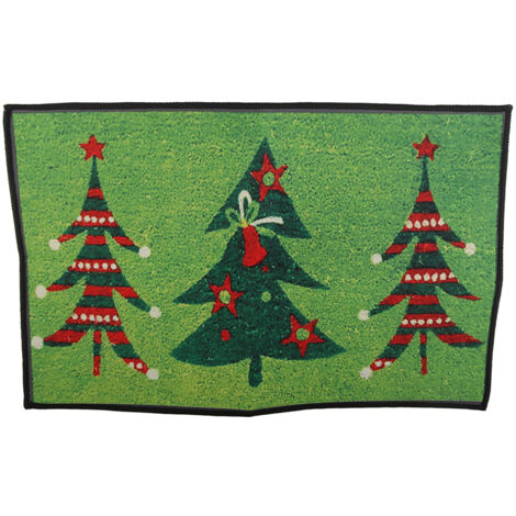 Christmas Doormat Xmas Flannel Floor Mat Merry Christmas Home Entrance Door Mat Anti Slip Floor Rug for Living Room (1/5)