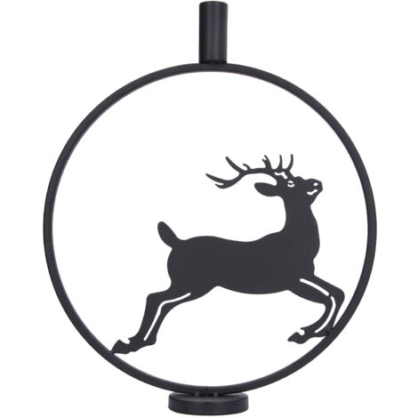 Deer Candle Holder Black European Style Tealight Holder Wall Decoration for Wedding Party (1/5)