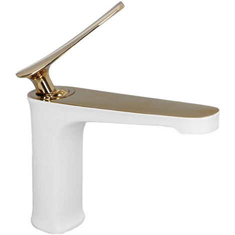 G1/2 Water Faucet Brass Sink Bath Single Handle Mixer Tap Bathroom Lavatory Wash Basin Faucet (1/5)