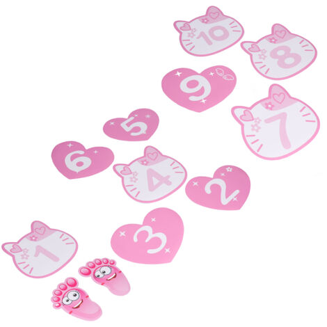 Removable 10 Number Hopscotch Stickers Children Room Floor Decoration ...