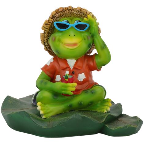 Floating Frog Statue Cute Resin Frog Sculpture Garden Ornament for Outdoor Pond Decoration (1/5)
