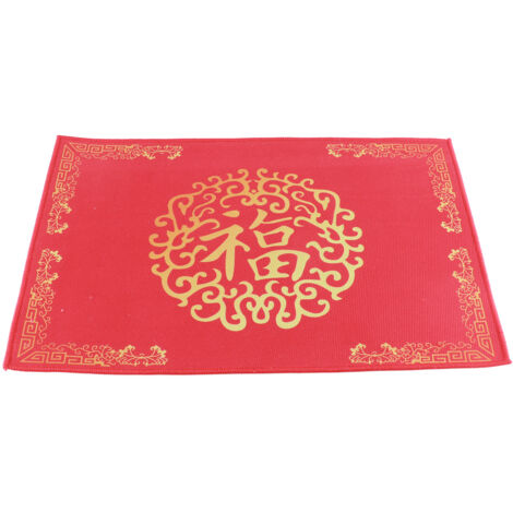 New Year Red Chinese Floor Mat Door Mat Indoor Doormat (1/5)