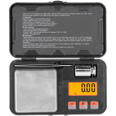 200g/0.01g Jewelry Scale LCD Display Mini Portable Electronic Balance Scale with Weight Tweezers (1/5)