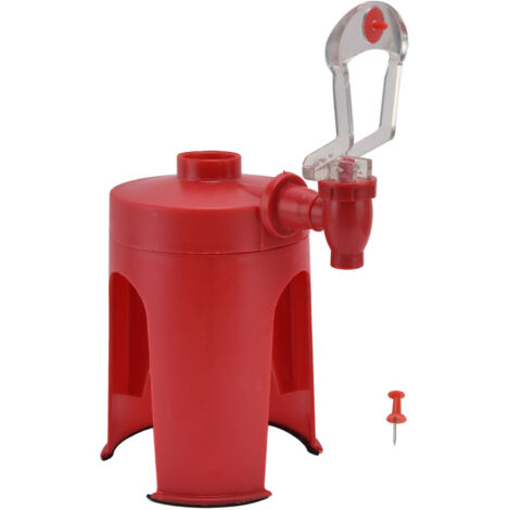 Water Dispenser Mini Automatic Red Upside Down Drink Fountain for Home Travelling Camping Water Soda Beverage (1/5)