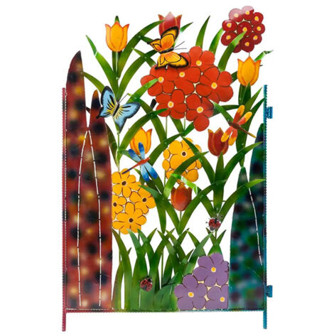 Garden Fence Border Iron Flower Decorative Garden Fencing Panel for Dog Yard Patio Outdoor (1/5)