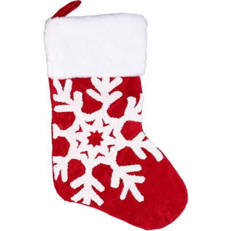 Cute Christmas Stocking Christmas Tree Ornament Gift Bag Christmas Fireplace Pendant for Festival DecorationSnowflake (1/5)