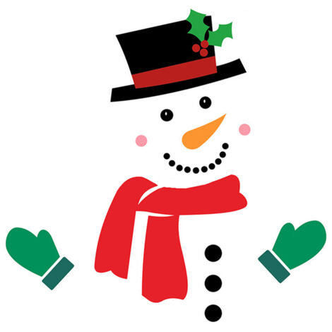 Christmas Snowman Fridge Magnets Waterproof Xmas Magnet Stickers Holiday Christmas Decorations for Garage Doors and Car Decor (1/5)
