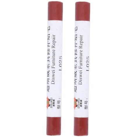 2pcs Furniture Paint Floor Repair Crayon Scratch Patch Paint Pen Wood Composite Repairing Material Redwood