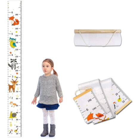 Baby Growth Height Chart Wall Ruler Stickers Decals for Kids Boys Wall Ruler for Children (1/5)