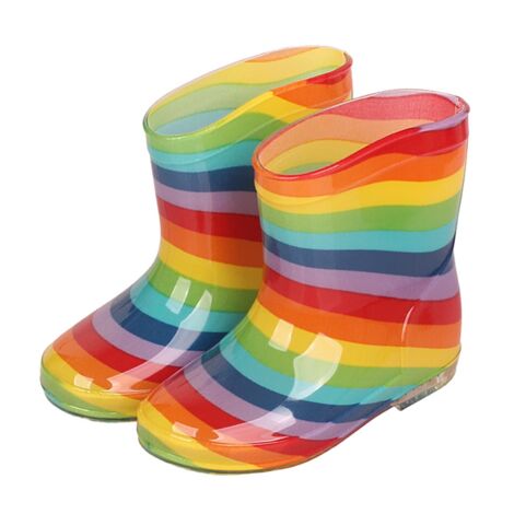 Kids Rain Boots Anti Skip Toddler Rain Shoes Children Waterproof Boots for Boys and Girls Type3 24(15cm/5.91in) (1/5)