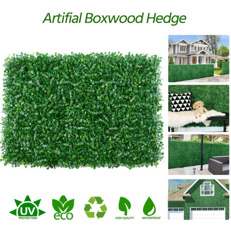 40x60cm Artificial Grass Plant Lawn Panels Wall Fence Home Garden Backdrop Decor