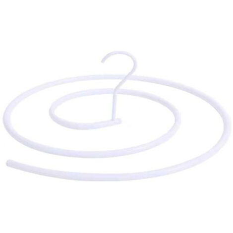 Spiral Hanger Dedicated Space Saving Stainless Steel Rustproof Quilt Bed Linen Hanger for large Sheets Quilts CurtainsWhite (1/5)