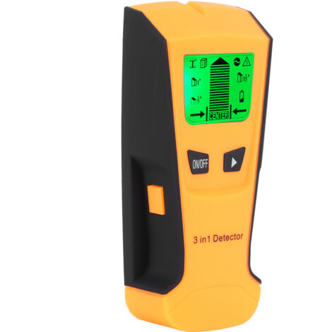 3 in 1 Metal/AC Wire/Stud Detector Finder Portable Wall Scanner Detect Device LCD DisplayOrange (1/5)