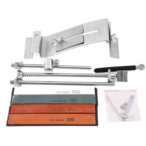 Stainless Steel Fix angle Sharpening System 4 Whetstones Kitchen Knife Sharpener Tool (1/5)