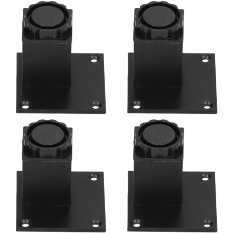 4Pcs/Set Furniture Leg Adjustable Height Aluminum Alloy Square Support for Sofa Cabinet60mm (1/5)