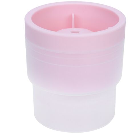 Pink Whiskey Ice Mold with Lid Round Ice Cube Mould for Drinking Bar Home Party Use (1/5)