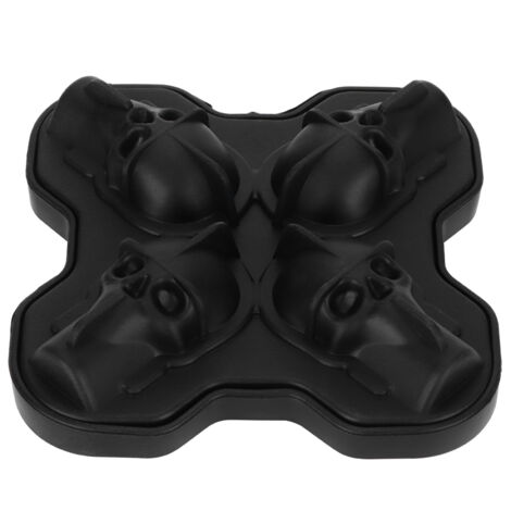 4-Grid Skull Shape Ice Tray Mold Food Grade Silicone Ice Cream Mold for Kitchen Summer (1/5)