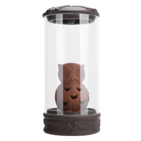 Delicate Incense Burner with LED Colorful Light Hand-Made Craft Decor for Home Office YogaOwl Styling (1/5)