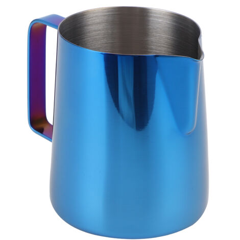 Coffee Art Pitcher Latte Milk Frothing Cup Pitcher Coffee Making Tool Supplies without Scale350ml Blue (1/5)