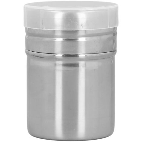 Coffee Powder Sieve Shaker Stainless Steel Cocoa Shaker Moistureproof Powder Sifter Cylinder with Lid (1/5)