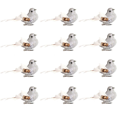 Imitation Feather Bird Multipurpose Fade Resistant Fake Feather Bird Ornament for Flowers Handicrafts Fairy Garden (1/5)