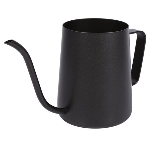 Black Stainless Steel Pour Coffee Drip Pot Kettle With Long Over Gooseneck Spout (350ml) (1/5)