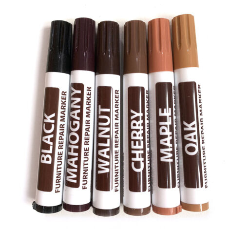 Furniture Repair Kit Wood Markers Wax Sticks with Sharpener Kit for Stains Scratches Wood Floors Tables Desks Carpenters (1/5)
