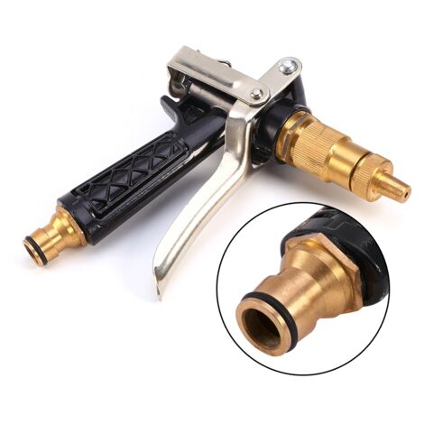Brass Metal High Pressure Auto Car Wash Cleaning Water Gun Sprayer Hose Nozzle