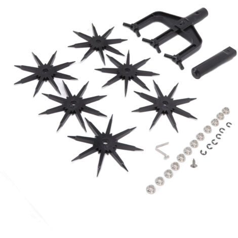 Garden Soil Scarifier Wear Resistant 2 in 1 Ventilated Scarifier Rotary Tiller for Garden