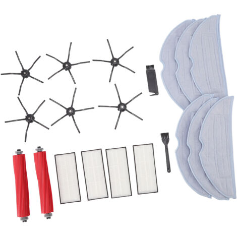 Sweeper Replacement Parts ABS High Efficiency Dust Bag Main Side Brush Filter Ragset for Roborock (1/5)