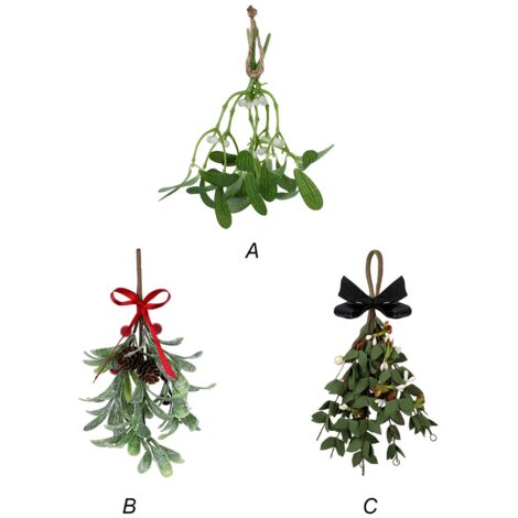 Artificial Mistletoe Leaves Christmas Decoration (1/5)