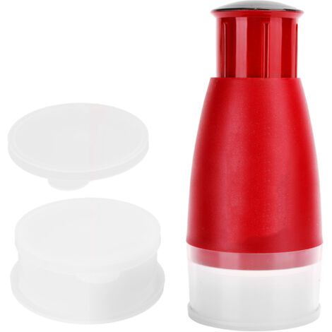 Manual Chopper Hand Press Garlic Ginger Garlic Chop Cutter Household with 2pcs Plastic BoxRed (1/5)