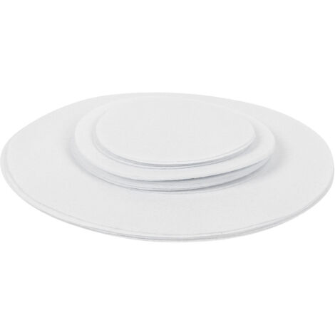 Felt Dish Protection Pad AntiFriction Storage Separator Insulation Mat Food Plate Porcelain Divider(White 24PCS) (1/5)