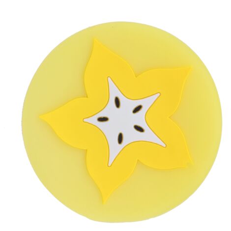 Fruit Shape Coaster Tableware Placemat Silicone Cup Drinks Holder Mat Kitchen AccessoriesCarambola (1/5)