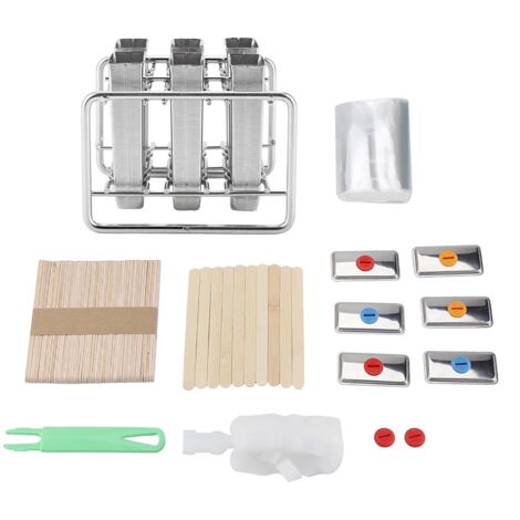 Stainless Steel Molds Ice Cream Industrial Home Kitchen DIY Ice Pop Mould Maker Tool(2) (1/5)