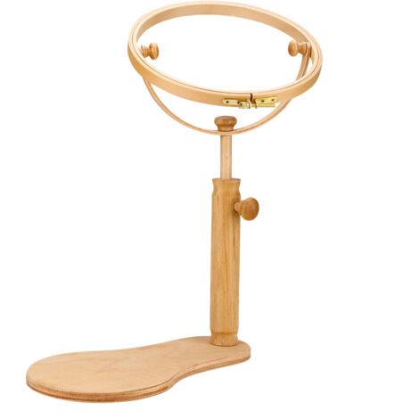 Embroidery Stand Hoop Wood Embroidery & Cross Stitch Hoop Ring Frame Adjustable Sewing Tools S (1/5)