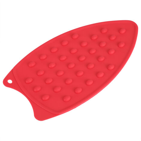 Anti slip Heat Resistant Silicone Iron Mat Hot Safety Protection Ironing Rest Pad (Red) (1/5)