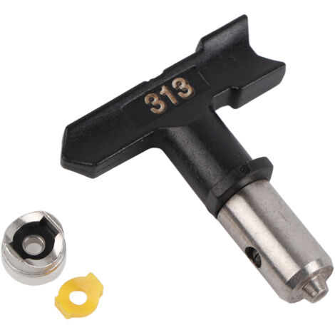 Reversible Tungsten Steel Airless Paint Spray Gun Tip Nozzle Accessoies Home Tool Black 313 (1/5)