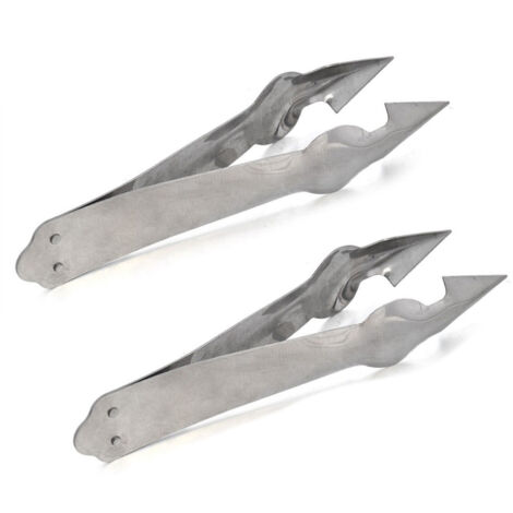 2 Pcs Stainless Steel Pineapple Eye Peeler Kitchen Seed Remover Cutting Clip Supplies (1/5)