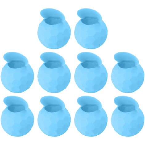 10 Pcs Reusable Water Balloons Silicone Water Balloons Self Sealing Quick Fill Summer Pool Beach Party Game Toy Light Blue (1/5)
