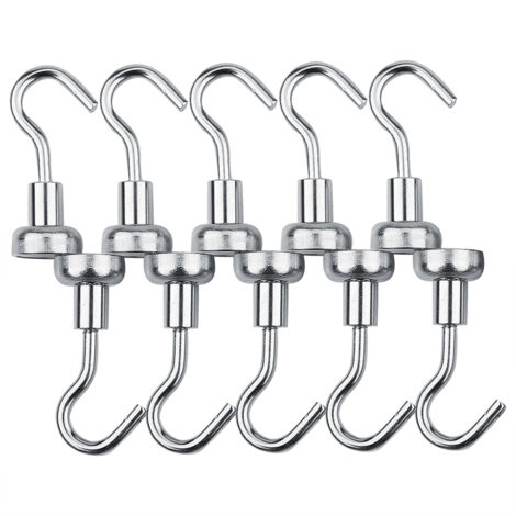 10Pcs/set Heavy Duty Hanging Hook Powerful Magnetic Hooks Indoors Organization Tools 10MM (1/5)