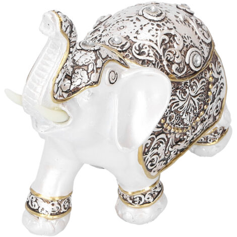 Resin Elephant Feng Shui Statue Wealth Lucky Figurine Crafts Home Office Decor GiftB Style (1/5)