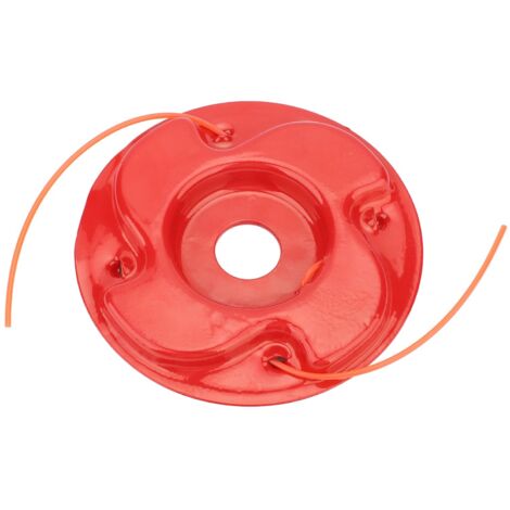String Trimmer Head Universal Red Iron Lawn Mower Weeder Trimmer Head Replacement for Agriculture Style 1 (1/5)