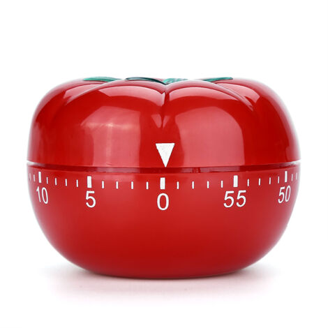 Tomato Shaped Mechanical 60 Minutes Countdown Timer Kitchen Cooking & Baking Helper 6.3 x 4.5cm (1/5)